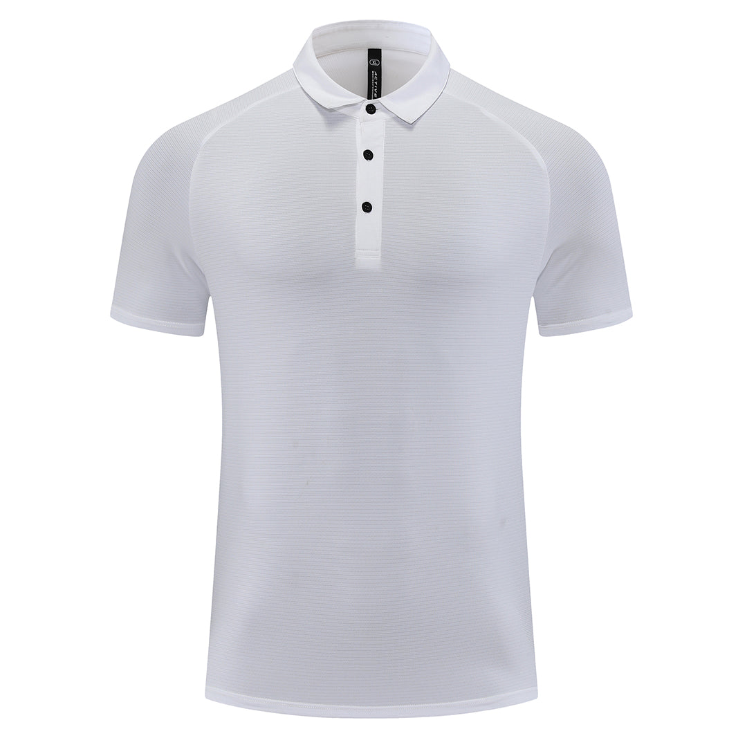 Men's breathable running polo shirt