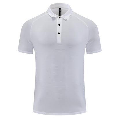 Men's breathable running polo shirt