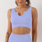 Seamless solid color sports bra