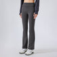 Autumn and winter velvet warm stretch sports flared leg pants