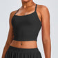 New U-neck quick-drying tennis fitness top