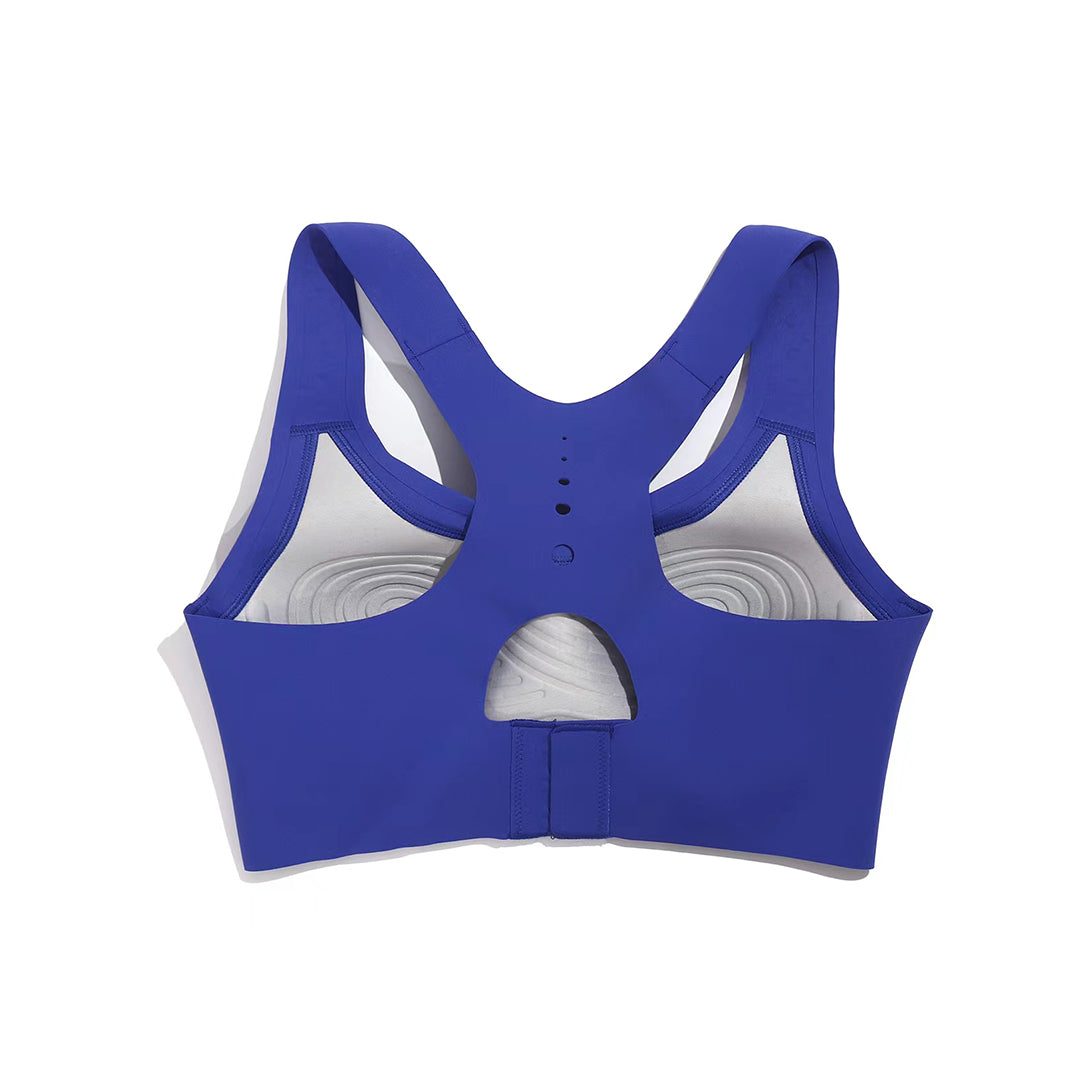 One-piece breathable spiral sports bra