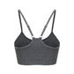 Seamless thin strap sports bra