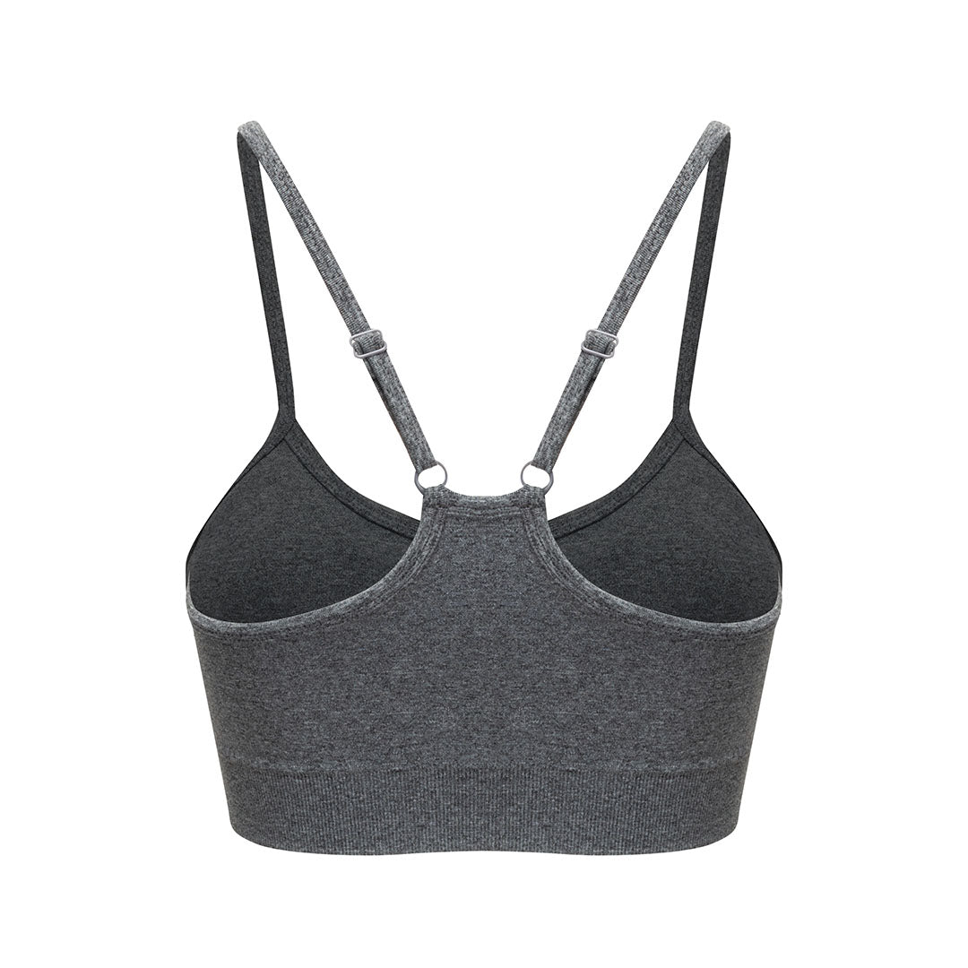 Seamless thin strap sports bra