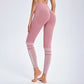 Seamless monogram print stripe sport leggings