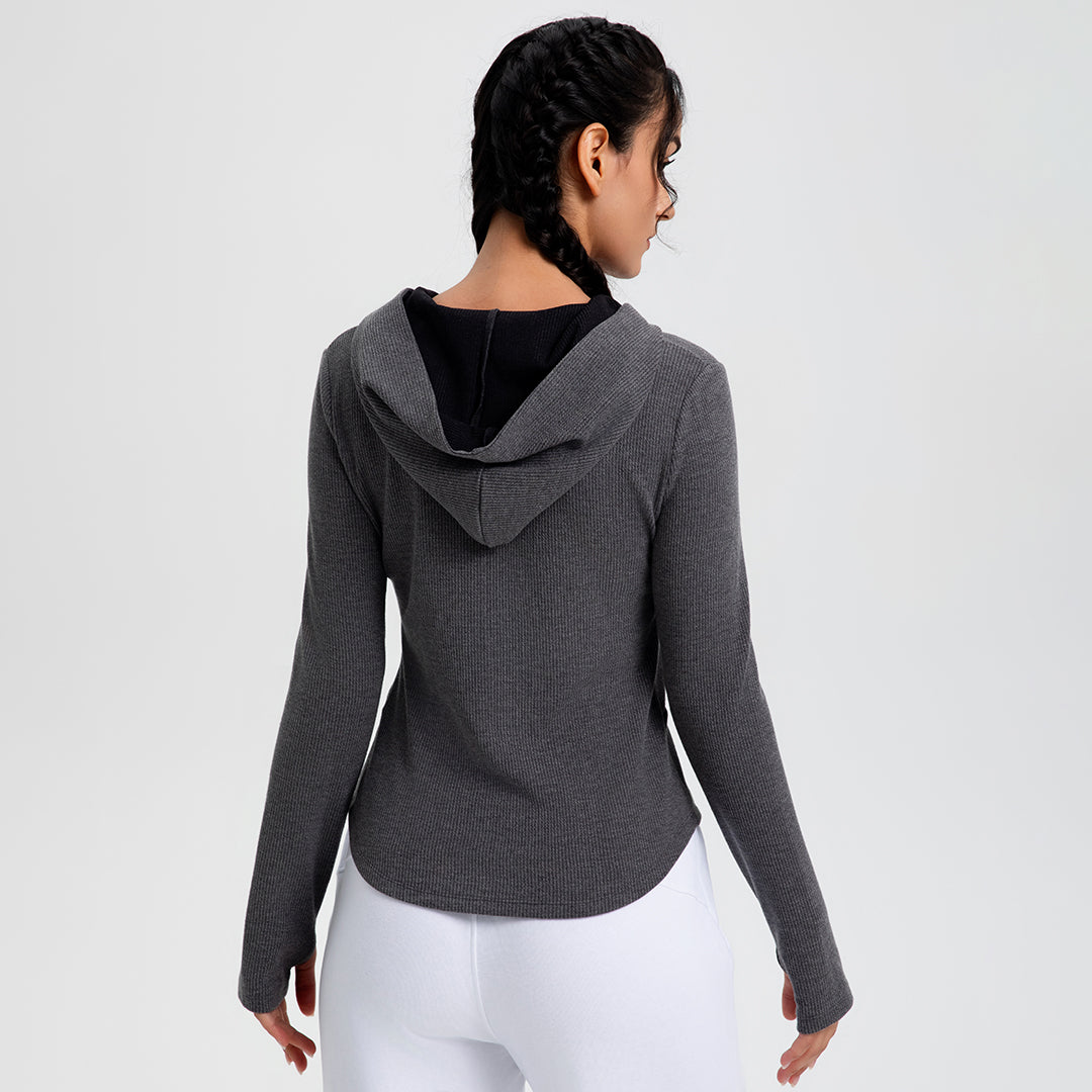 Sports quick-drying long-sleeved yoga jacket