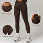 High waisted tight fitting spliced yoga leggings