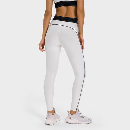 Solid trimmed sports Leggings