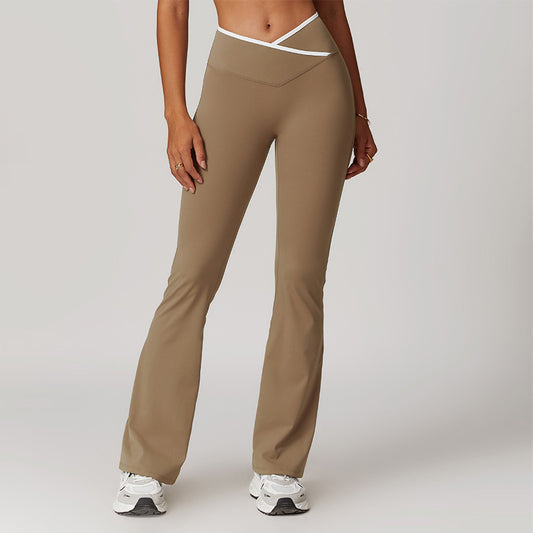 Nude Cross High-Waisted Yoga Flared Leg Pants