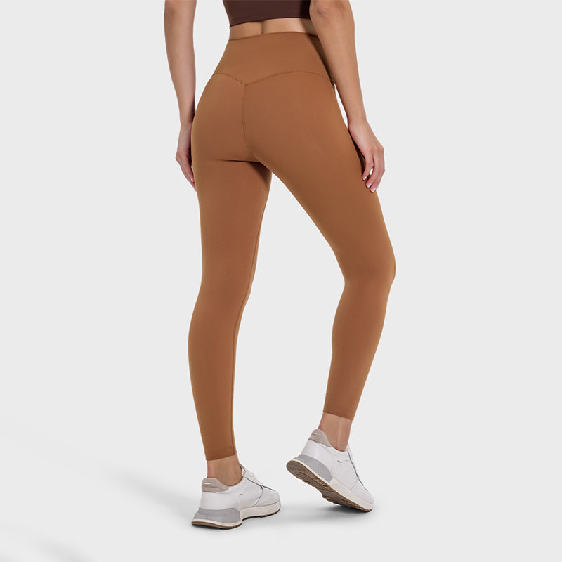 High-waisted hip-lifting stretch fitness leggings