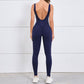 Quick-drying sports cut-out back bodysuits