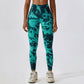 Tie-dye seamless high waist yoga leggings