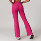 Brushed Cross High Waist Fitness Wide Leg Pants