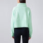 Half Zipper Stand Collar Thickened Warm Sweatshirt Jacket