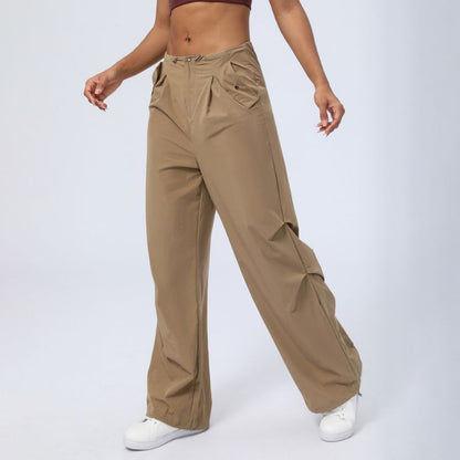 High-waisted quick-drying sports trousers