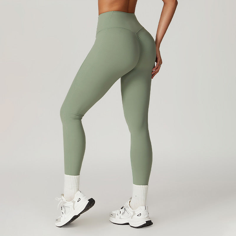 Quick-Dry Nude Fitness Sports High-Waist Legging