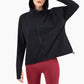 Casual sweat-wicking zip sports jacket