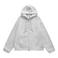 Zippered hooded sweatshirt