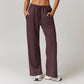 Casual And Loose High Waist Straight Leg Sports Sweatpants