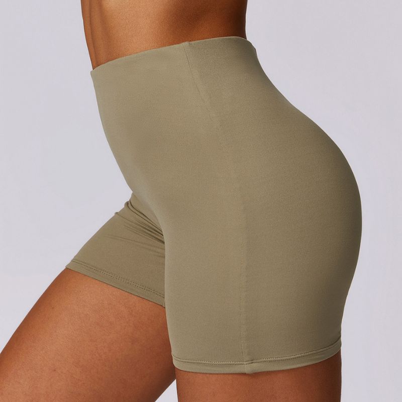 Hip-lifting high-waisted yoga sport shorts