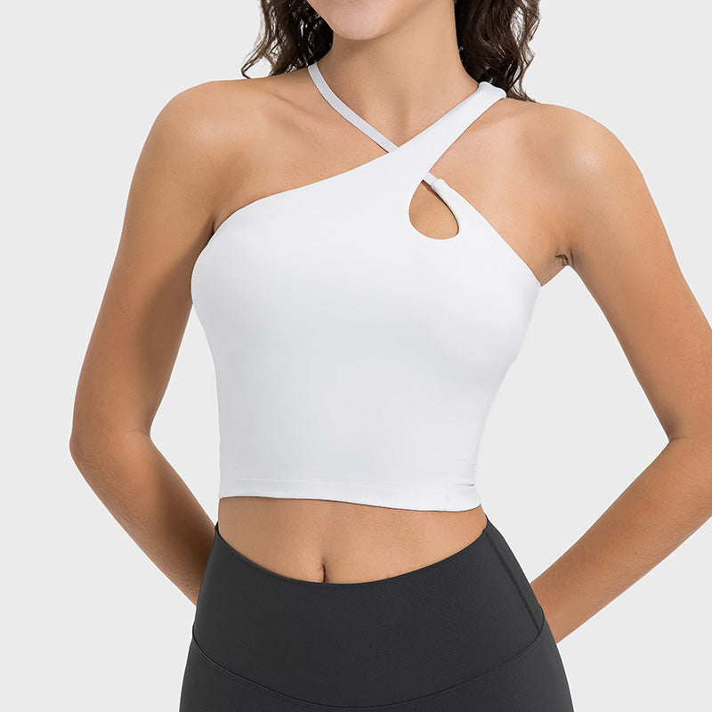 Cinched waist slimming yoga sports bras