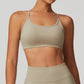 Seamless U Neck Cross Back Quick-Dry Sports Bra