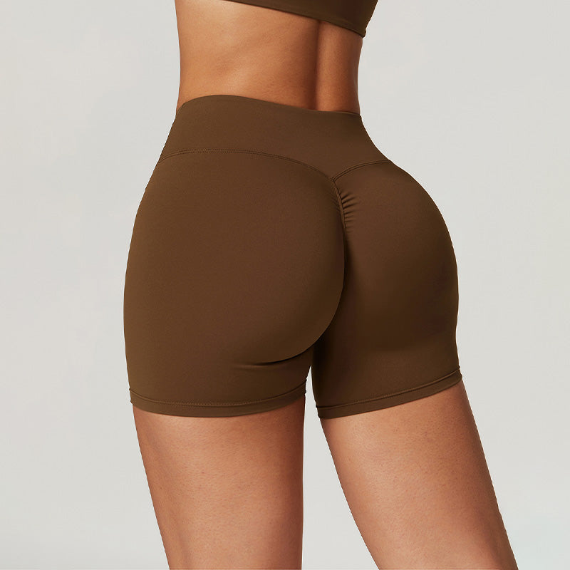 Ultra-Soft Breathable V-Cross High Waist Shorts