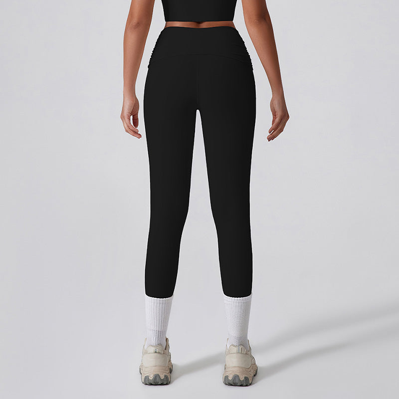 Quick-Dry High Waist Twist Butt Lift Running Leggings