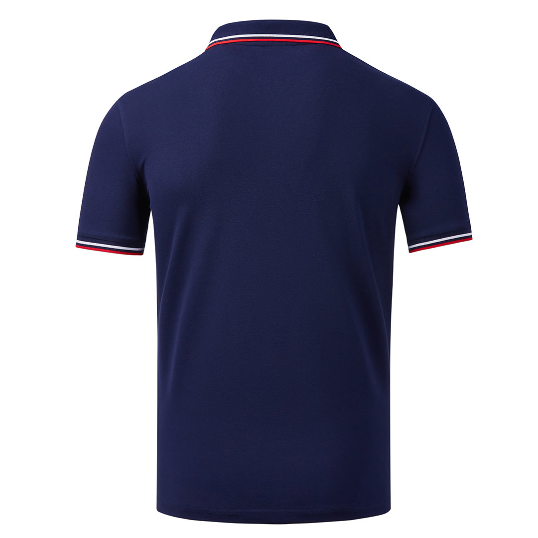 Men's cotton-trimmed polo shirt