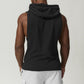 Men's hooded sports casual fitness sleeveless sweatshirt