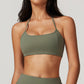 Quick-Dry Thin Straps Halter Sports Bra