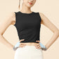 Ultra-soft Bilateral Folding Sports Crop Top