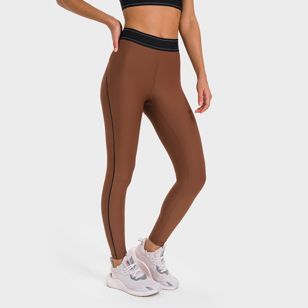 Solid trimmed sports Leggings