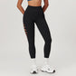 Seamless High Waist Ripped Hole Sports Leggings