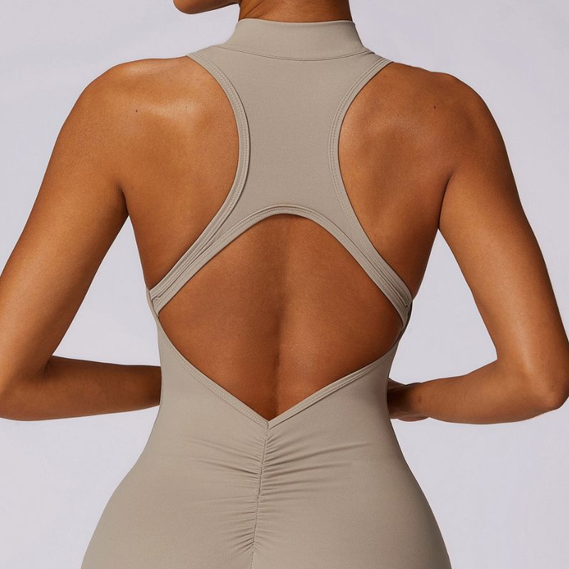 Beautiful back yoga tight-fitting exercise jumpsuit