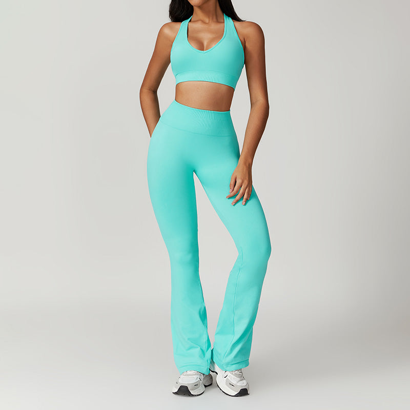 Sports bra & fitness casual pants yoga sets