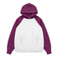 Fleece raglan hooded sweatshirt