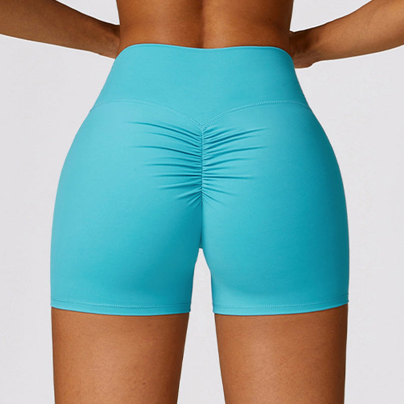 Solid brushed hip shorts