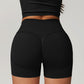 Hip lift seamless skinny yoga exercise shorts