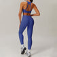 Quick-Dry Racerback Sports Bra + High-Waist Legging 2-Piece Set