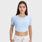 Cool down cropped slim-fit sports tops