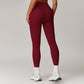 High waisted tight fitting spliced yoga leggings