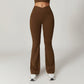 Ultra-soft V-cross High Waist Sports Flared Leg Pants