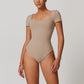 Quick-Dry Short Sleeve Thong Bodysuits