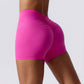 Solid color hip lift shorts