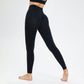 Legging uni taille haute rehaussant les hanches