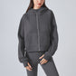 New velvet zipper hooded sports jacket