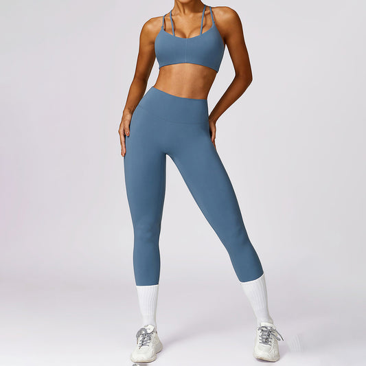 Ensembles de sport soutien-gorge et leggings moulants à séchage rapide