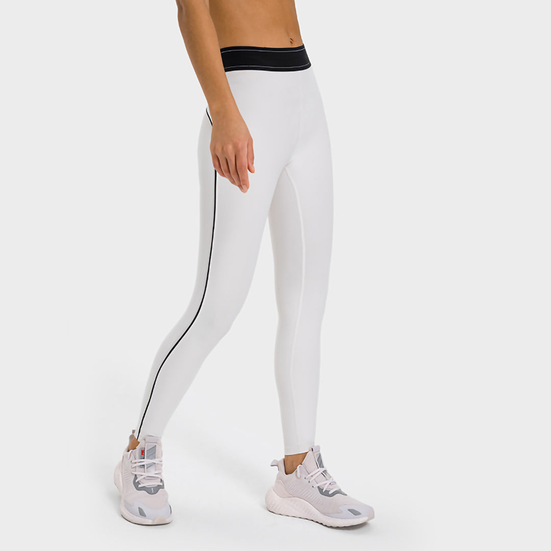 Leggings de sport à finitions unies