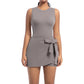 Ultra-soft sleeveless bowknot Golf And Tennis Dress